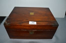 Victorian Mahogany Writing Slope