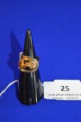 9ct Gold Gemstone Ring ~7.2g (fault to stone)