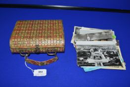 Huntley & Plamer’s Biscuit Tin Containing Vintage Postcards