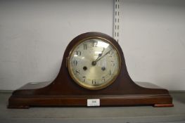 Mahogany Cased Napoleon Hat Mantel Clock