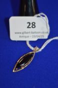 9ct Gold Gemstone Pendant ~2g