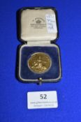9ct Gold Royal Tournament 1937 Bayonet Team Medallion ~13.8g