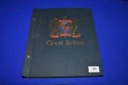 Stanley Gibbens Album Containing British Stamps Including 1840’s Penny Black, Blue, and Reds