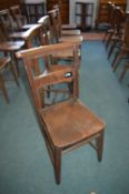 Set of Six Victorian Prayer Chairs