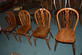 Four Victorian Slatback Chairs (matching lot 527)