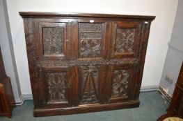 17th Century Carved Oak Cupboard
