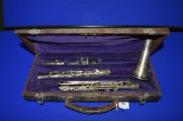 Boosey & Hawkes Silver Plated Claranet with Original Case