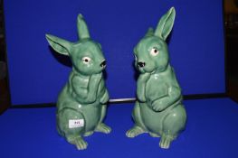 Pair of Large Sylvac Rabbits
