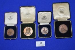 Four Royal Tournament Bronze Medallions