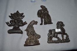 Four Cast Iron Door Stops etc.
