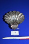 Hallmarked Silver Shell Dish - Sheffield 1968, ~120g