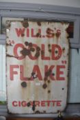 Wills Gold Flake Cigarettes Enamel Sign (somewhat