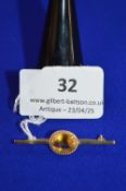 9ct Gold Bar Brooch ~2.3g