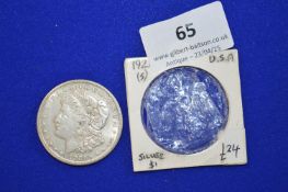 1921 American Silver Dollar