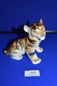 Russian Pottery Tiger Figure