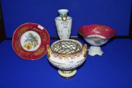 Decorative Floral Dishes etc. by Minton and Limoges