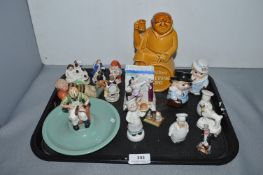 Ceramic Collectibles Including Victorian Fairings, Marston’s Comical Advertising Figure, and an