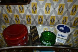 Pub Ashtrays and a Hennesy Brandy Door Fingerplate