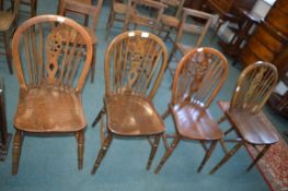 Five Victorian Slatback Chairs
