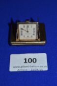 Dunhill 9ct Gold Miniature Chronometer Travel Clock in Folding Case ~48g total