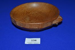 Robert Thompson Mouse Man Small Oak Bowl