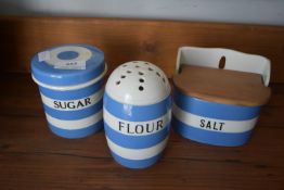 T.G. Greens Cornish Ware Blue & White Dispensers