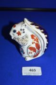 Royal Crown Derby Squirrel Paperweight with Silver Seal