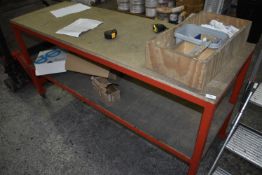 *Portable Worktable with Undershelf
