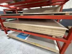 *Fifteen 9ft x 6ft Sheats of Cream Faced Chipboard