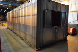*32ft x 10ft Partly Constructed Steel Cabin with Single Access Door, Serial No. 52694