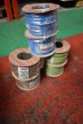 *2x Blue, 2x Brown, 2x Earth Single Core 2.5mm Cables 100m