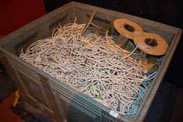 *Contents of Plastic Box to Include Various Offcuts of 3-Core and 4-Core Flex