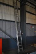 *Aluminium 38 Rung Double Extending Ladder