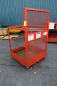 *Forklift Work Cage with Safety Bar 400kg, Max 2 Persons