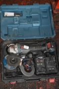 *Erbauer Cordless 4.5” Grinder with Charger, Battery, and Carry Case