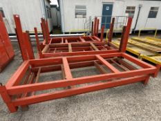 *Three Stackable Steel Stillages 260x100cm