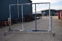 *Frame on Castors 150x371cm x 250cm tall