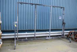 *Frame on Castors 150x371cm x 250cm tall
