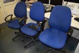 *Three Gas-Lift Office Chairs