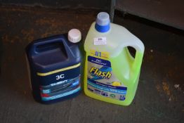 *1x 5L of 3C Cleaning Concentrate, and 1x 5L of Flash Cleaning Liquid