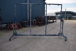 *Frame on Castors 150x371cm x 250cm tall