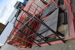 *120x125cm Staircase Landing with Adjustable Feet and Checker Plate Top