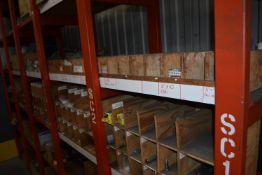 *Contents of Shelves 3 and 4 to Include Assorted Cup Head Square Bolts, Welding Attachments, Mig