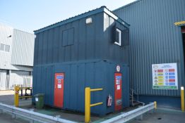 *20ft x 9ft Two Storey Open Plan Canteen Block over Three Section Logistic Site and Cleaner Store