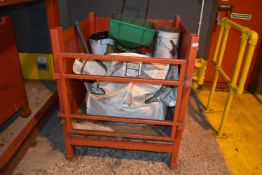 *Steel Gated Stillage Containing Rock Salt and Dispenser