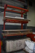 *Four Tier Welded Steel Cantilever Storage Rack