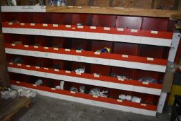 *Set of Red Stackable Four Tier Storage Bins