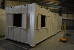 *32ft x 10ft Partly Constructed Steel Security Cabin Serial No. 52692 with Side Door (requires
