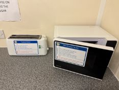 *Toshiba Microwave Oven, and a Four Slice Toaster