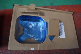 *Stainless Steel Sit-On Sink Unit with Righthand Drainer and Pillar Taps